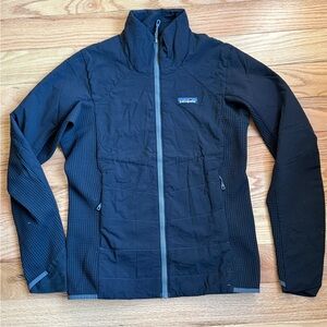 Patagonia Black Jacket with Gray Zip